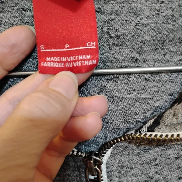 Nike Kids Gray Zip-Up Natural Soft Cotton & Polyester Hoodie S - Picture 5 of 9